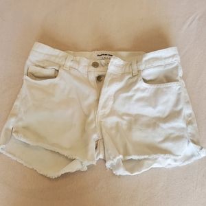 American Apparel White High Waisted Shorts